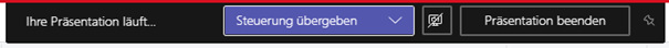 Steuerung übergeben in MS Teams
