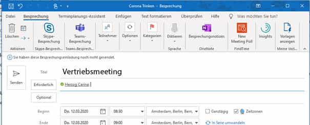 Wie man ein Meeting in Microsoft Teams organisiert