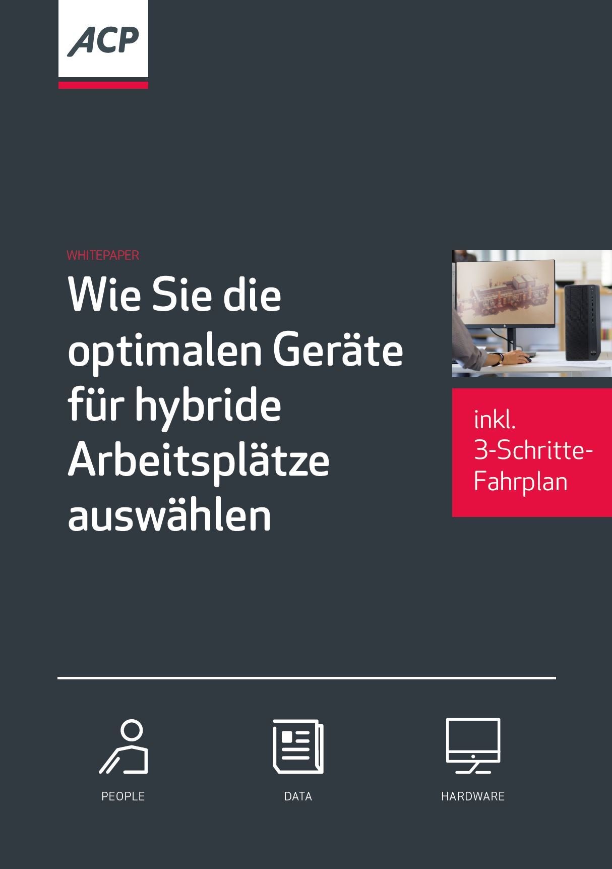 Titelbild des ACP Whitepapers | Wie Sie die optimalen Geräte für hybride Arbeitsplätze auswählen