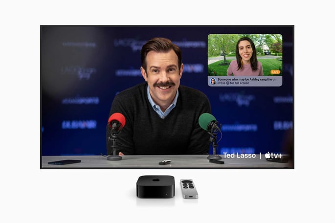 Apple TV 4K (Wi-Fi + Ethernet) bietet Unterstützung für Gigabit Ethernet für schnelle Netzwerk- und Streamingverbindungen, Thread zum Anschluss von noch mehr Smart Home Zubehör und 128 GB Speicherplatz..