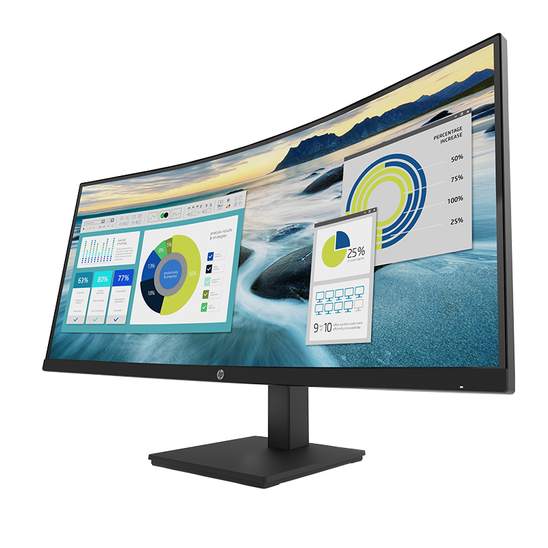 HP MonitormitWoelbung