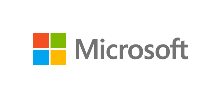 Microsoft Logo-Grau mit buntem Fenster-Auf Hell-PNG