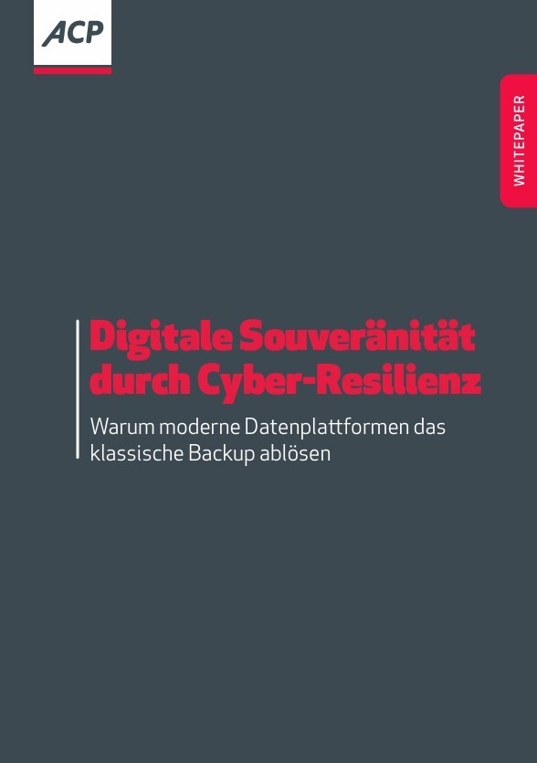 Titelbild des Whitepapers Digitale Souveränität durch Cyber-Resilienz