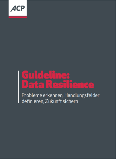 Titelbild des ACP Whitepapers: Guideline Data Resilience