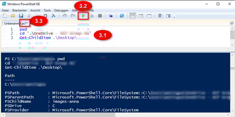 Klassische Eingabeaufforderungsumgebung in Windows PowerShell