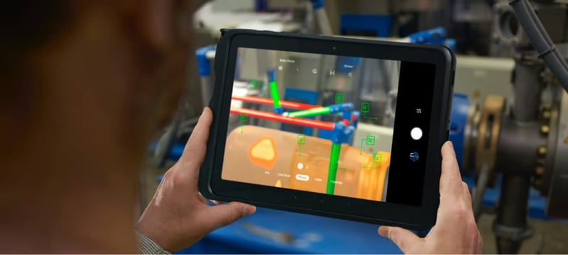 Rugged Device Tablet von Samsung in Verwendung in der Industrie | ACP - IT for innovators.