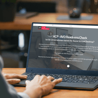die AVD Readiness Check Seite ist auf einem Laptop geöffnet