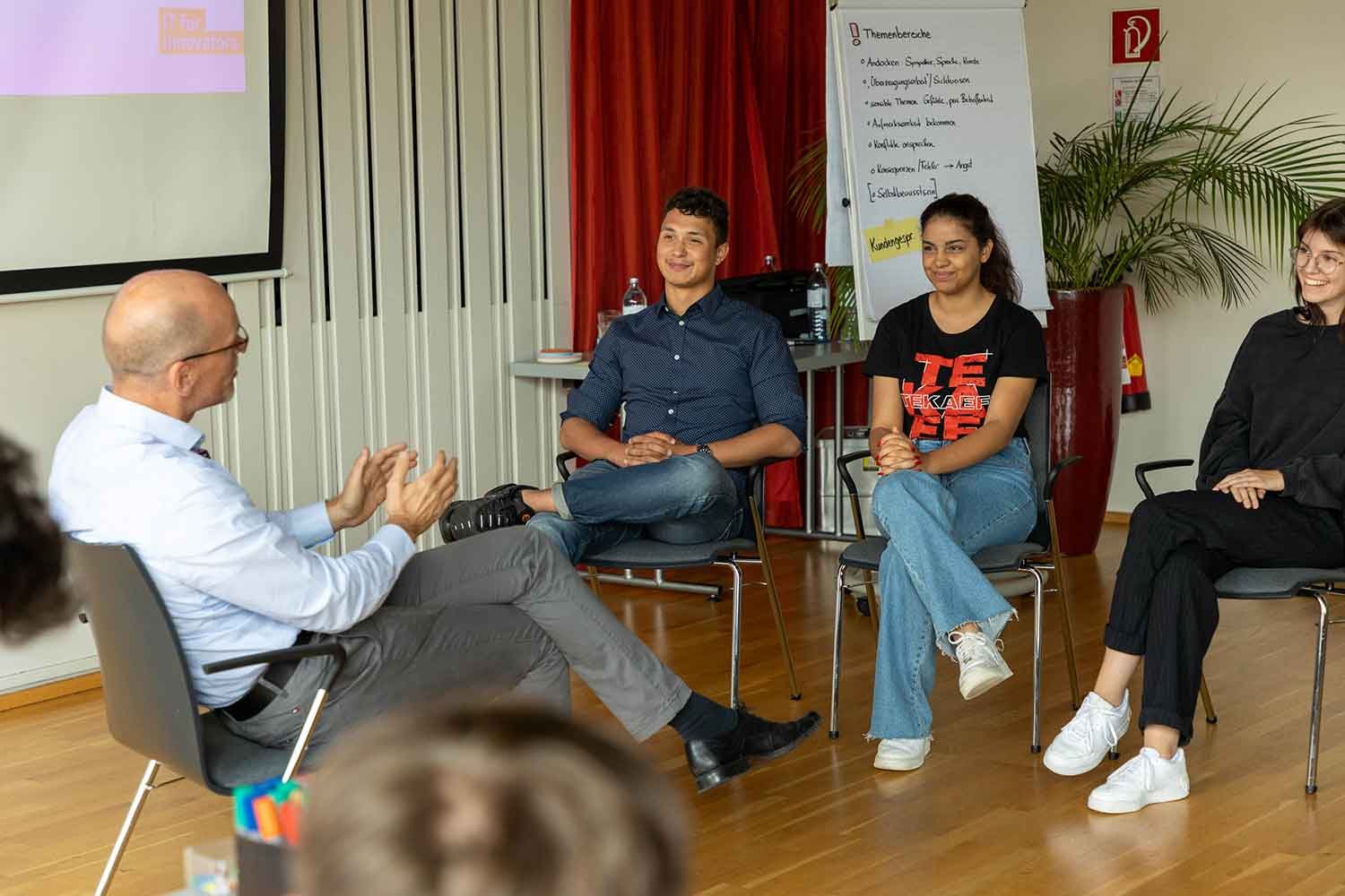 ACP Lehrlinge interviewen Vorstand der ACP Gruppe