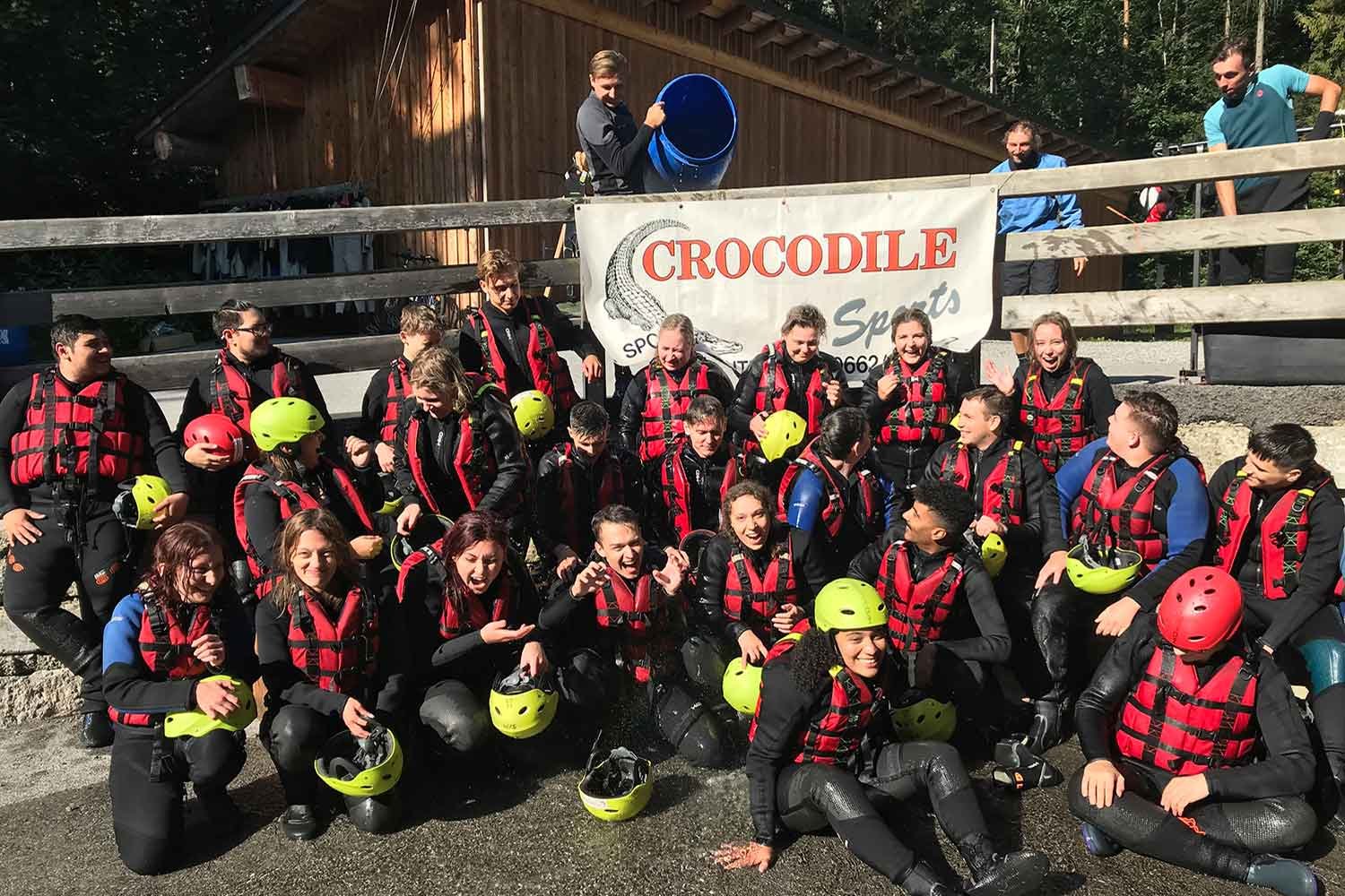 ACP Lehrlinge beim Rafting