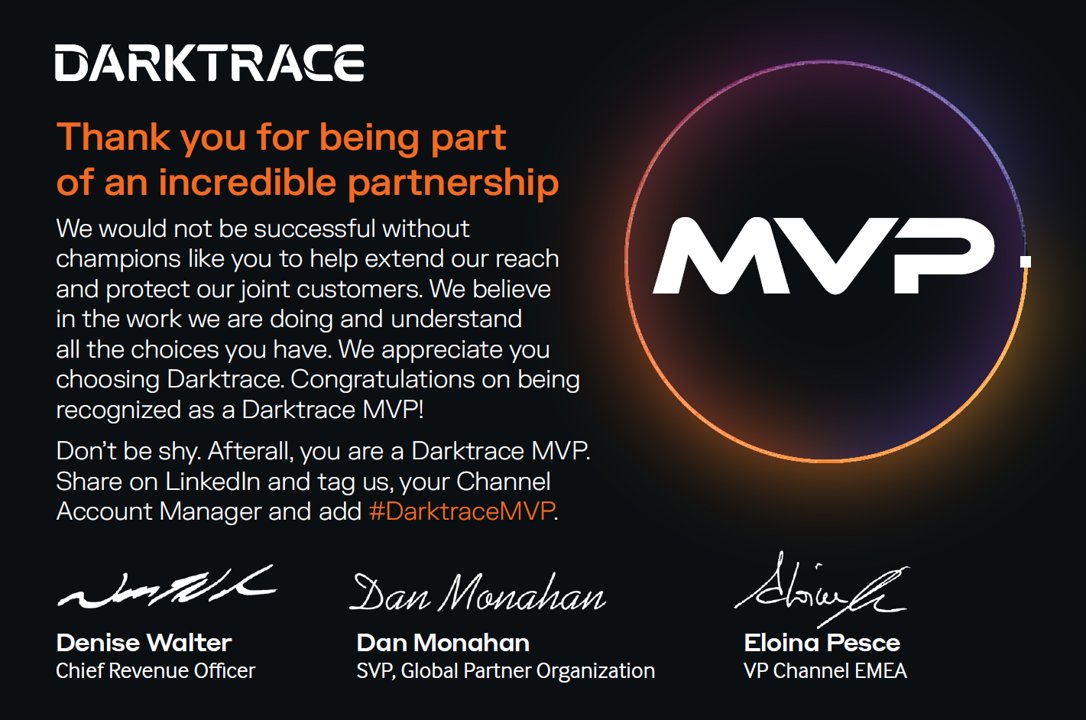 Darktrace ernennt Jan Köhler zum MVP